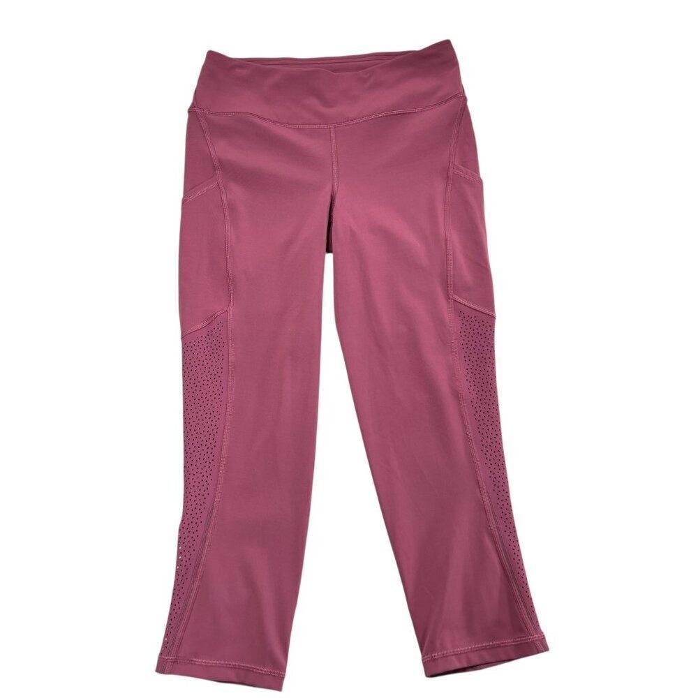 Lululemon Ready to Race Crop 21" Inseam Moss Rose Size 6
